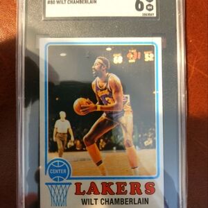 Wilt Chamberlain Graded Basketball Card